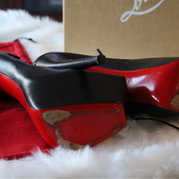 CHRISTIAN LOUBOUTIN ANKLE STRAP DAFFODILE 160 LEATHER - Picture 2 of 12